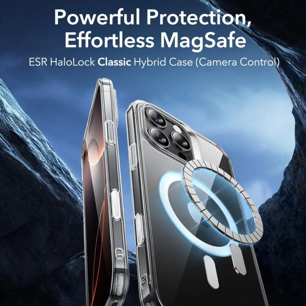 Custodia MagSafe per Apple iPhone 16 Pro, ESR, Classic Hybrid Slide, Nera Satinata
