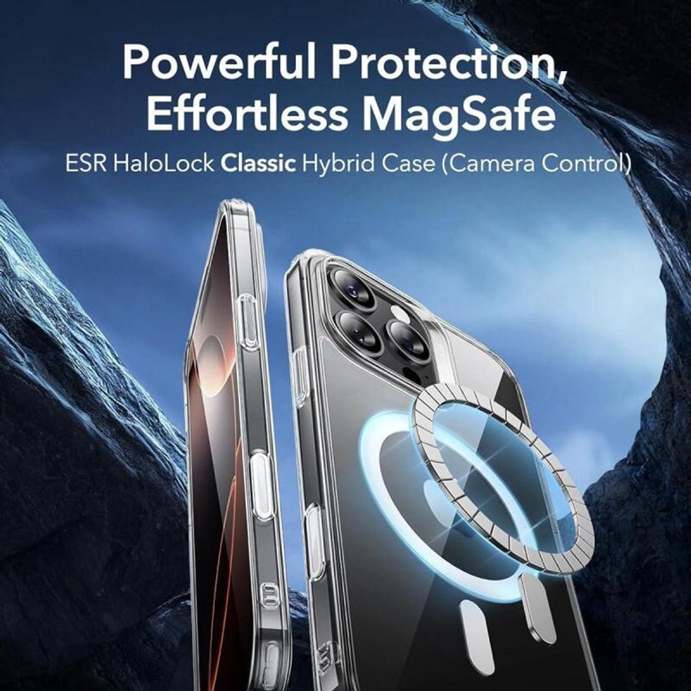 Custodia MagSafe per Apple iPhone 16 Pro, ESR, Classic Hybrid Slide, Trasparente