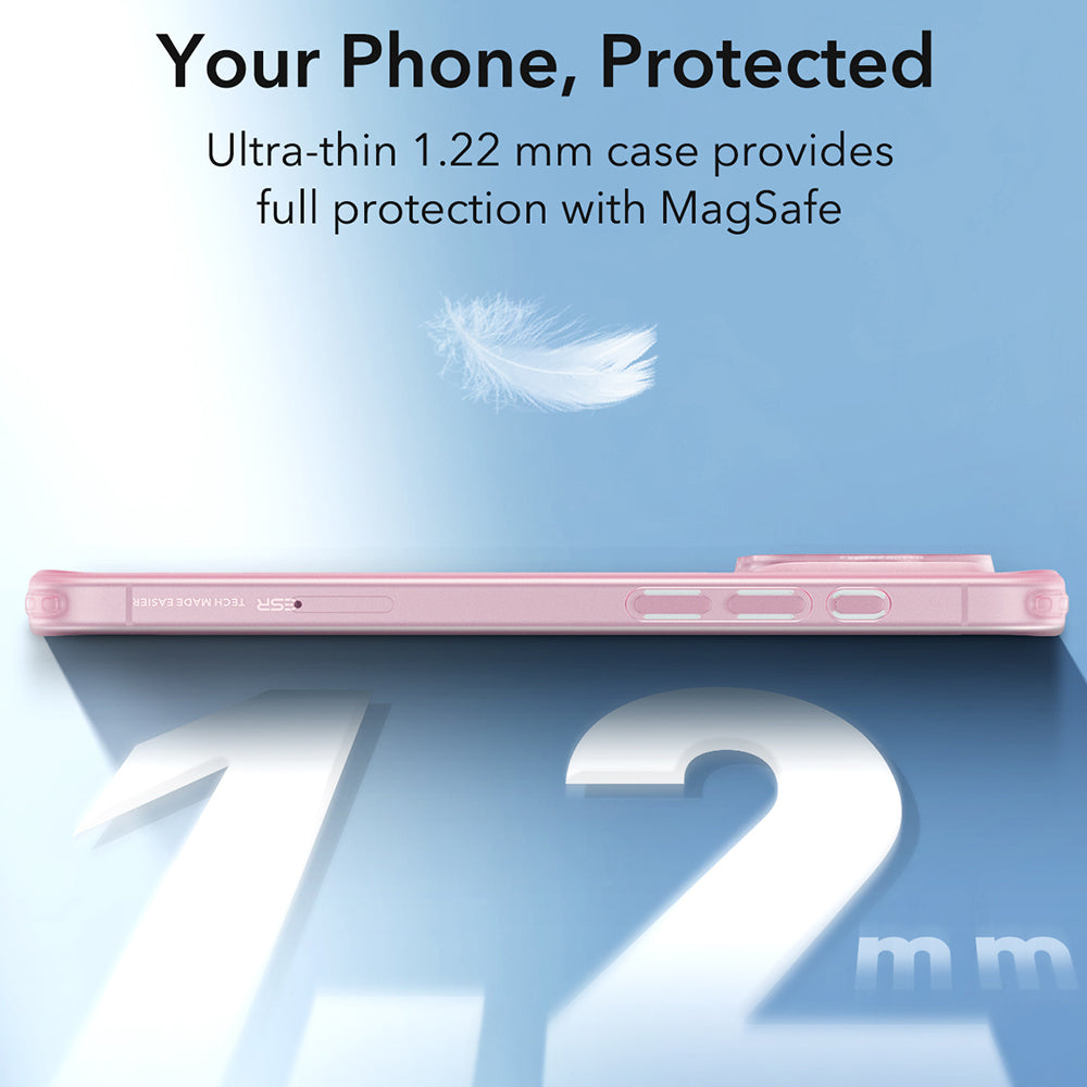 Custodia MagSafe per Apple iPhone 16 Pro Max, ESR, Zero, Rosa Satinato