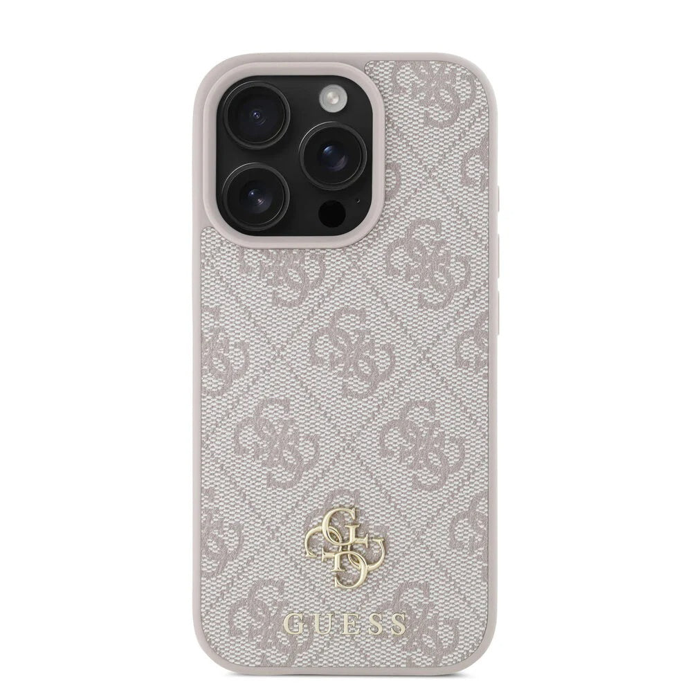 Custodia MagSafe per Apple iPhone 16 Pro Max, Guess, 4G Classic, Rosa
