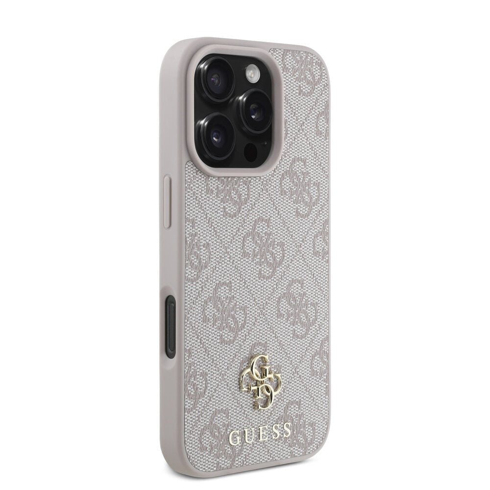 Custodia MagSafe per Apple iPhone 16 Pro Max, Guess, 4G Classic, Rosa