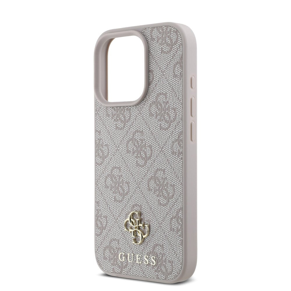 Custodia MagSafe per Apple iPhone 16 Pro Max, Guess, 4G Classic, Rosa