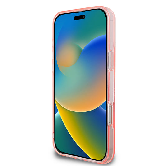 Custodia MagSafe per Apple iPhone 16 Pro Max, Guess, IML Flowers Wreath, Rosa