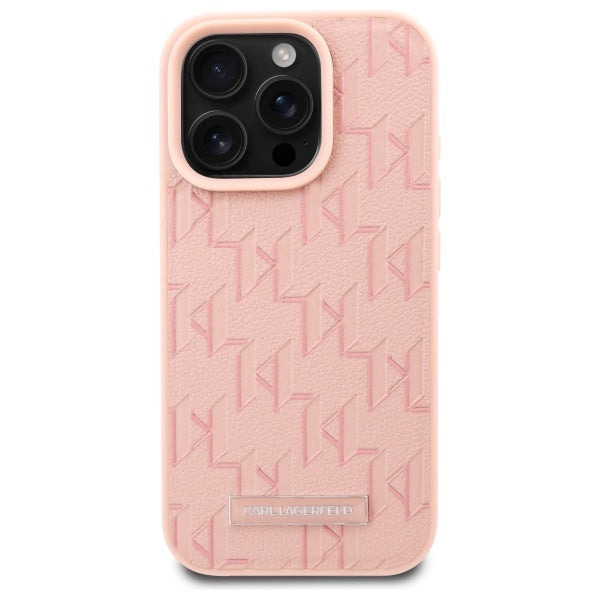 Custodia MagSafe per Apple iPhone 16 Pro Max, Karl Lagerfeld, Hot Stamp, Rosa