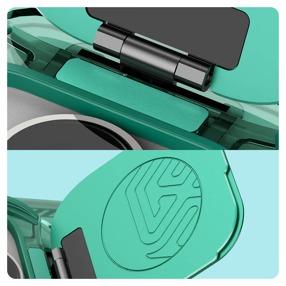 Custodia MagSafe per Apple iPhone 16 Pro Max, Nillkin, Iceblade Prop (senza ritaglio per fotocamera), Verde