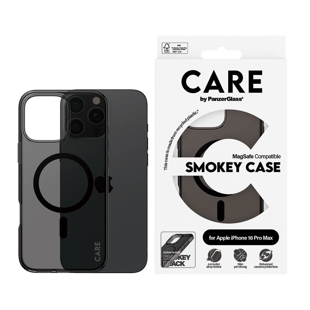 Custodia MagSafe per Apple iPhone 16 Pro Max, PanzerGlass, Care Urban Combat, Nera