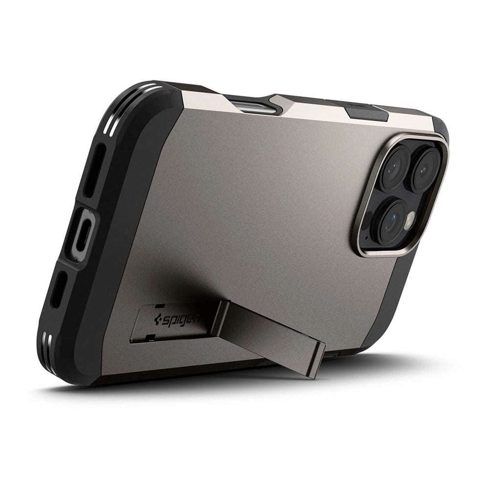 Custodia MagSafe per Apple iPhone 16 Pro Max, Spigen, Tough Armor, Grigio ACS08012
