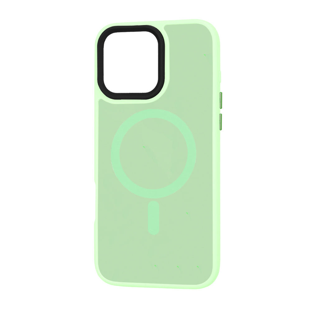 Custodia MagSafe per Apple iPhone 16 Pro Max, Techsuit, HaloFrost, Verde Chiaro