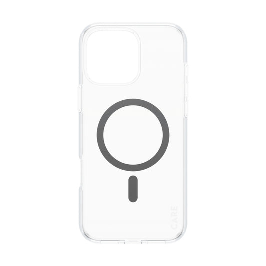 Custodia MagSafe per Apple iPhone 16 Pro, PanzerGlass, Care Urban Combat, Trasparente Nera