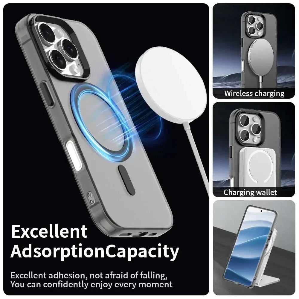 Custodia MagSafe per Apple iPhone 16 Pro, Techsuit, CandyCase, Bianca