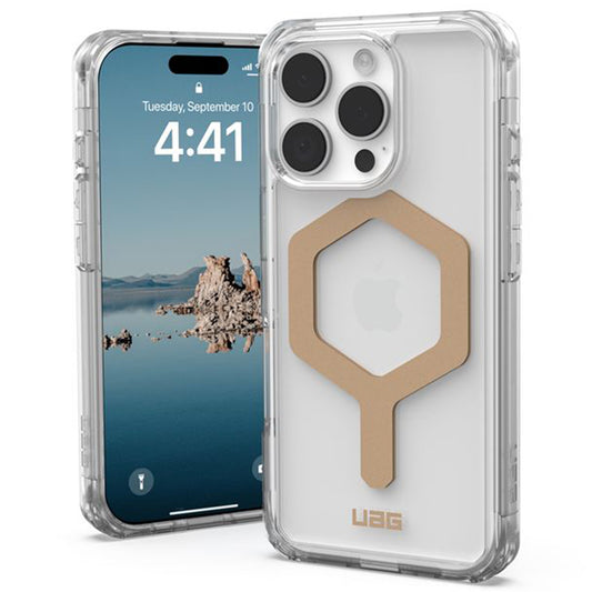 Custodia MagSafe per Apple iPhone 16 Pro, Urban Armor Gear, Plyo, Dorata