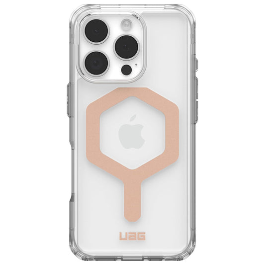 Custodia MagSafe per Apple iPhone 16 Pro, Urban Armor Gear, Plyo, Rosa Dorato
