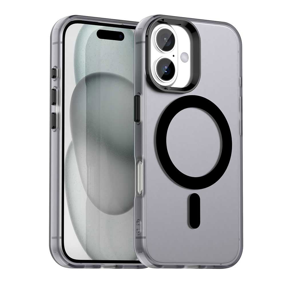 Custodia MagSafe per Apple iPhone 16, Techsuit, CandyCase, Nera