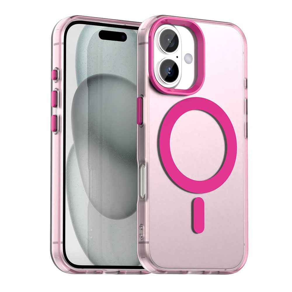 Custodia MagSafe per Apple iPhone 16, Techsuit, CandyCase, Rosa