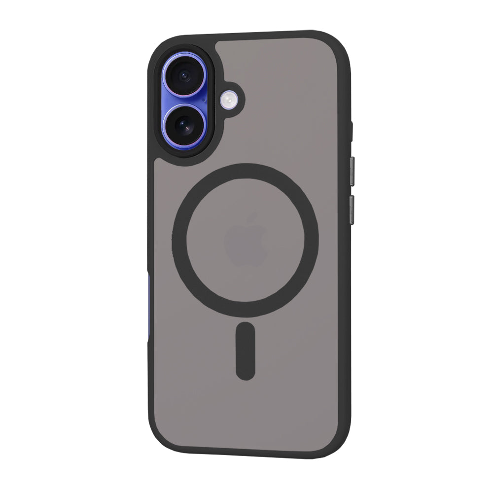 Custodia MagSafe per Apple iPhone 16, Techsuit, HaloFrost, Nera