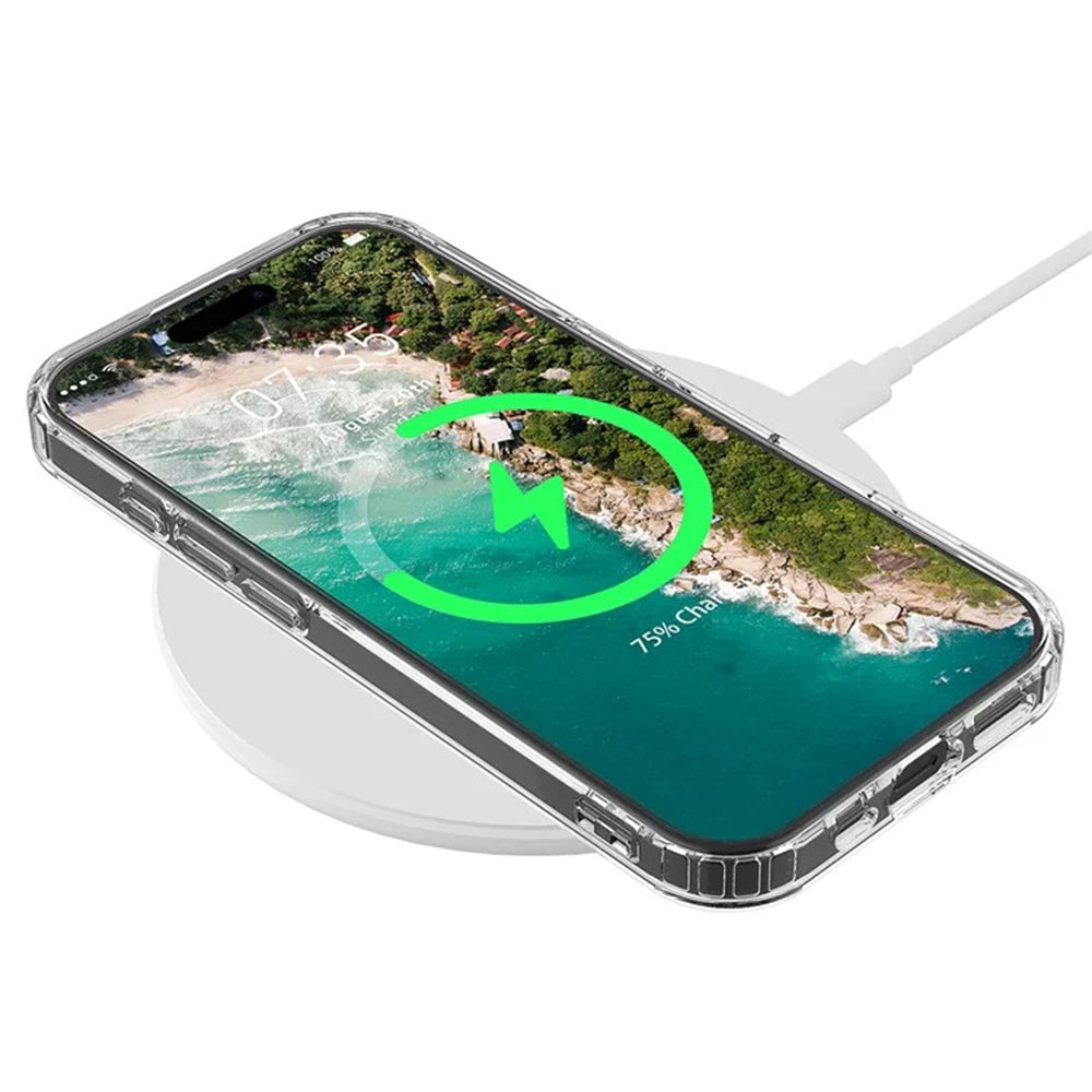 Custodia MagSafe per Apple iPhone 16, Techsuit, Pro, Trasparente
