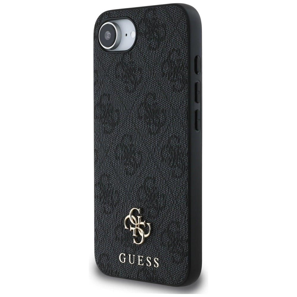 Custodia MagSafe per Apple iPhone 17e / 16e, Guess, 4G Classic, Nera