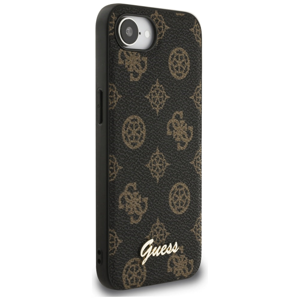 Custodia MagSafe per Apple iPhone 17e / 16e, Guess, Peony Script, Nera