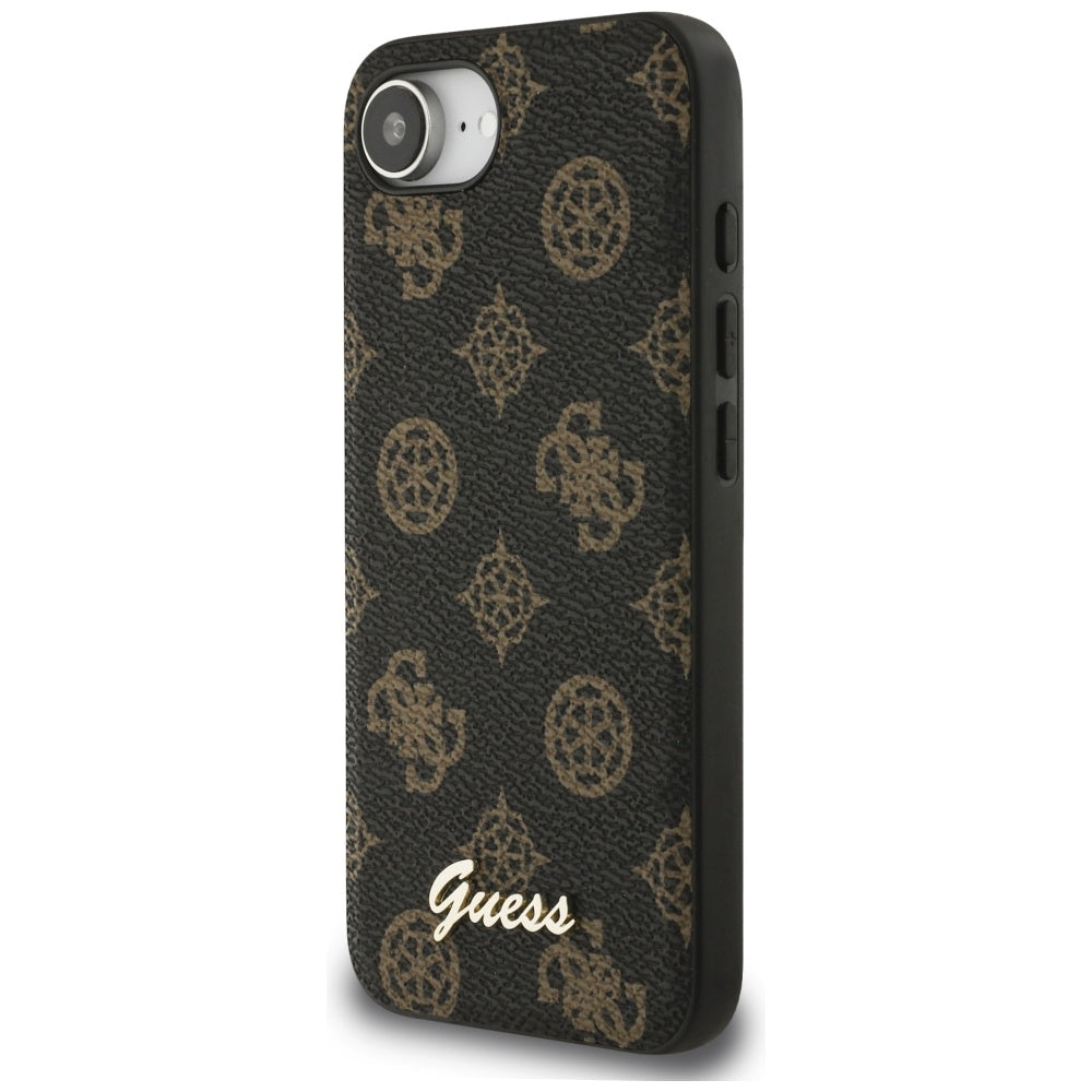 Custodia MagSafe per Apple iPhone 17e / 16e, Guess, Peony Script, Nera