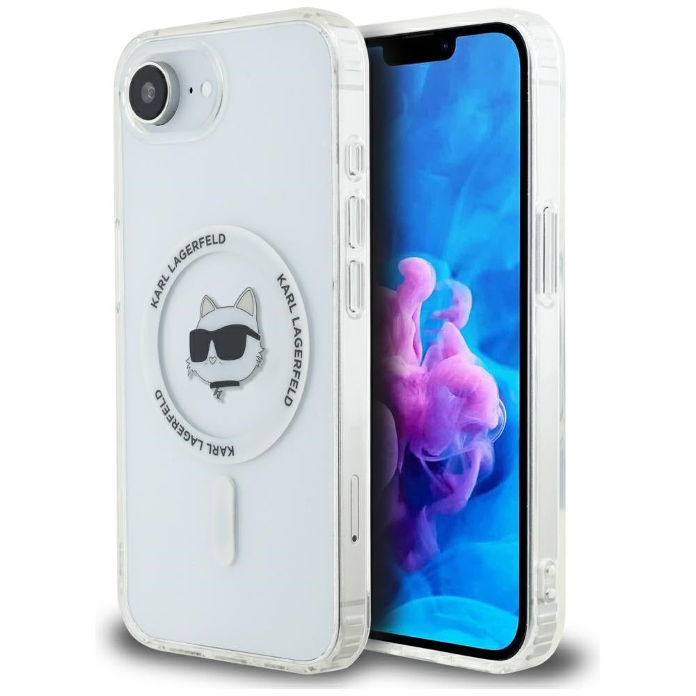 Custodia MagSafe per Apple iPhone 17e / 16e, Karl Lagerfeld, IML Choupette's Head, Bianca