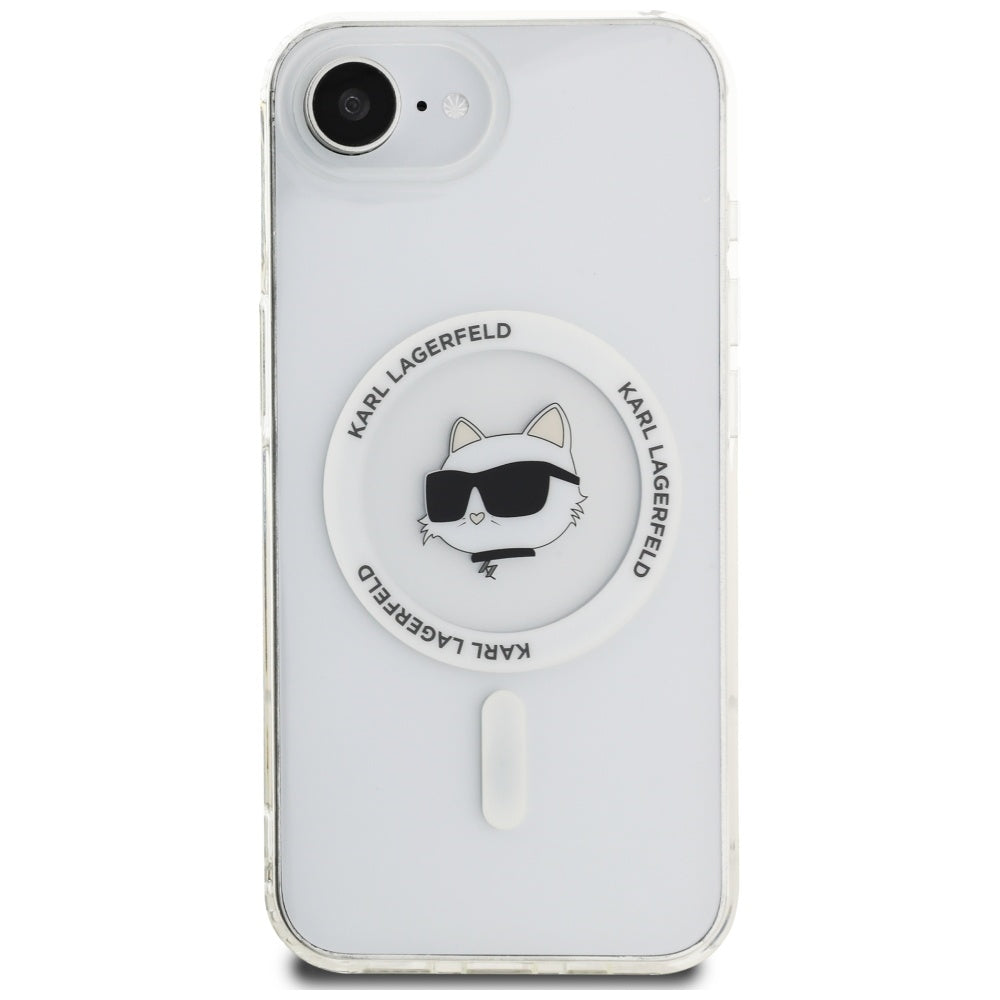 Custodia MagSafe per Apple iPhone 17e / 16e, Karl Lagerfeld, IML Choupette's Head, Bianca