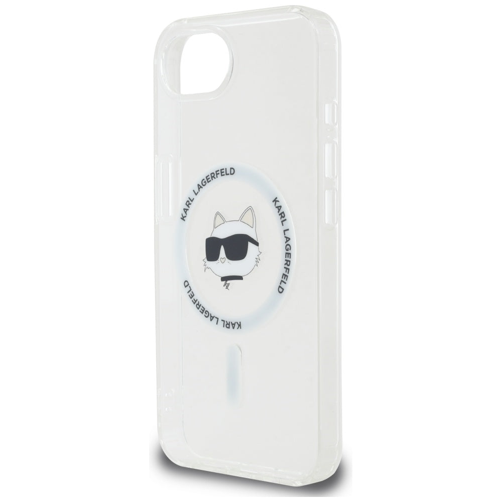 Custodia MagSafe per Apple iPhone 17e / 16e, Karl Lagerfeld, IML Choupette's Head, Bianca