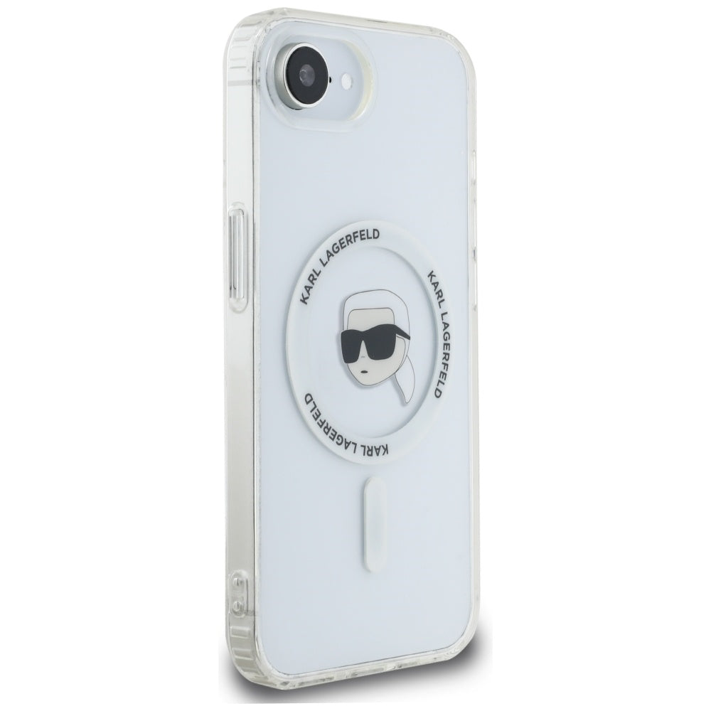 Custodia MagSafe per Apple iPhone 17e / 16e, Karl Lagerfeld, IML Karl's Head, Bianca