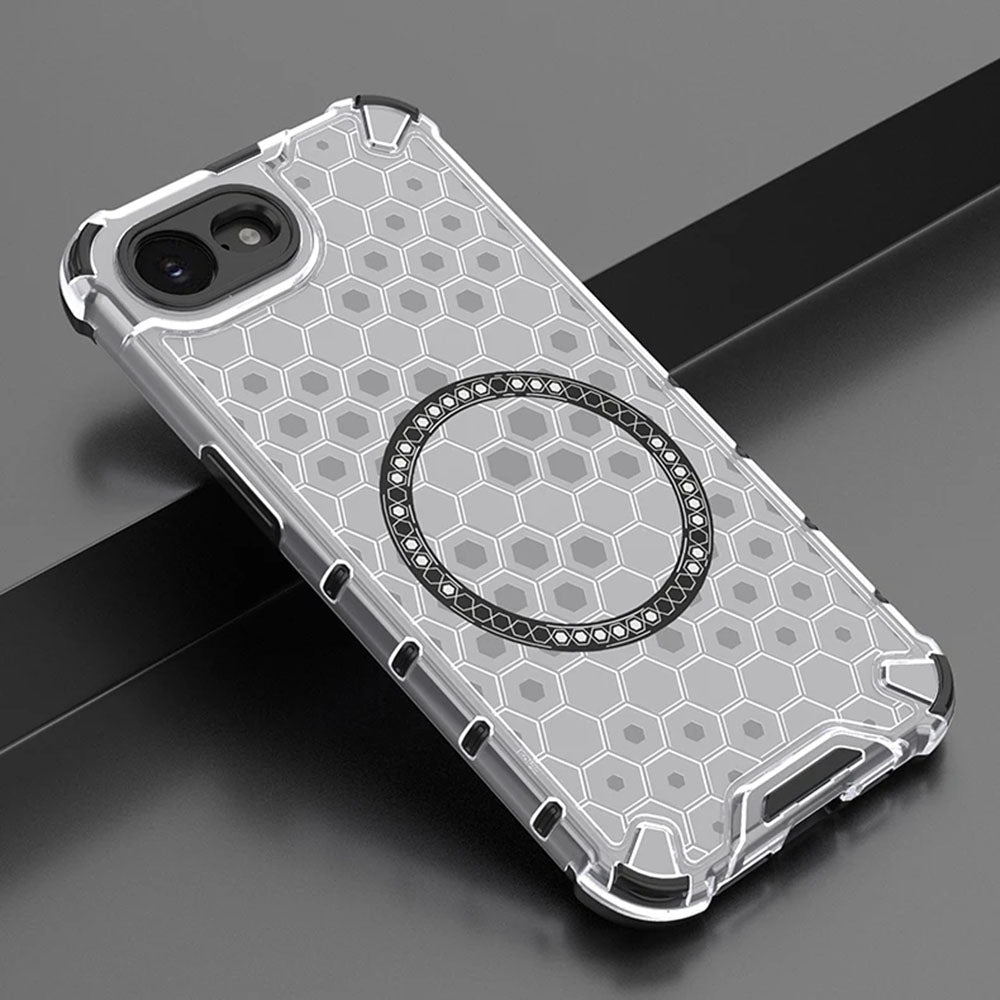 Custodia MagSafe per Apple iPhone 17e / 16e, Techsuit, HoneyComb Shield, Nera