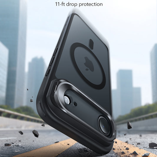 Custodia MagSafe per Apple iPhone 17 Air, ESR, Classic Hybrid Kickstand, Nera Satinata