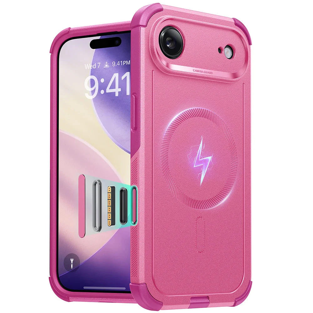 Custodia MagSafe per Apple iPhone 17 Air, ESR, Cyber, Rosa