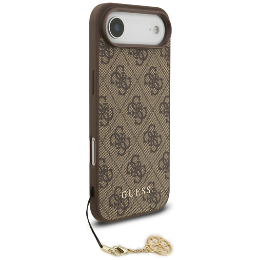 Custodia MagSafe per Apple iPhone 17 Air, Guess, 4G Charm Cradle, Marrone