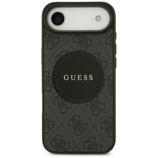 Custodia MagSafe per Apple iPhone 17 Air, Guess, 4G Circle Classic Logo, Nera