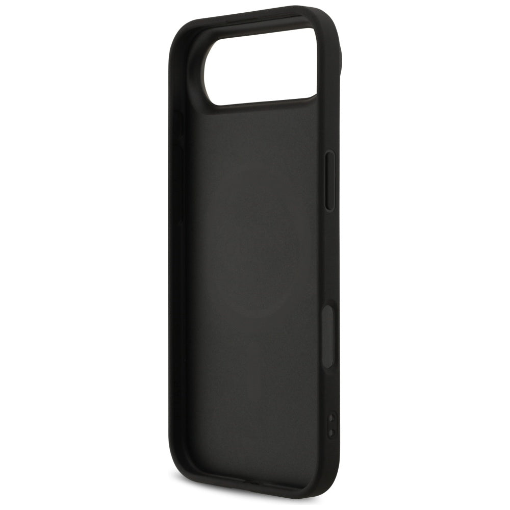 Custodia MagSafe per Apple iPhone 17 Air, Guess, 4G Printed Stripes, Nera