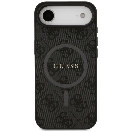Custodia MagSafe per Apple iPhone 17 Air, Guess, 4G Ring Classic Logo, Nera