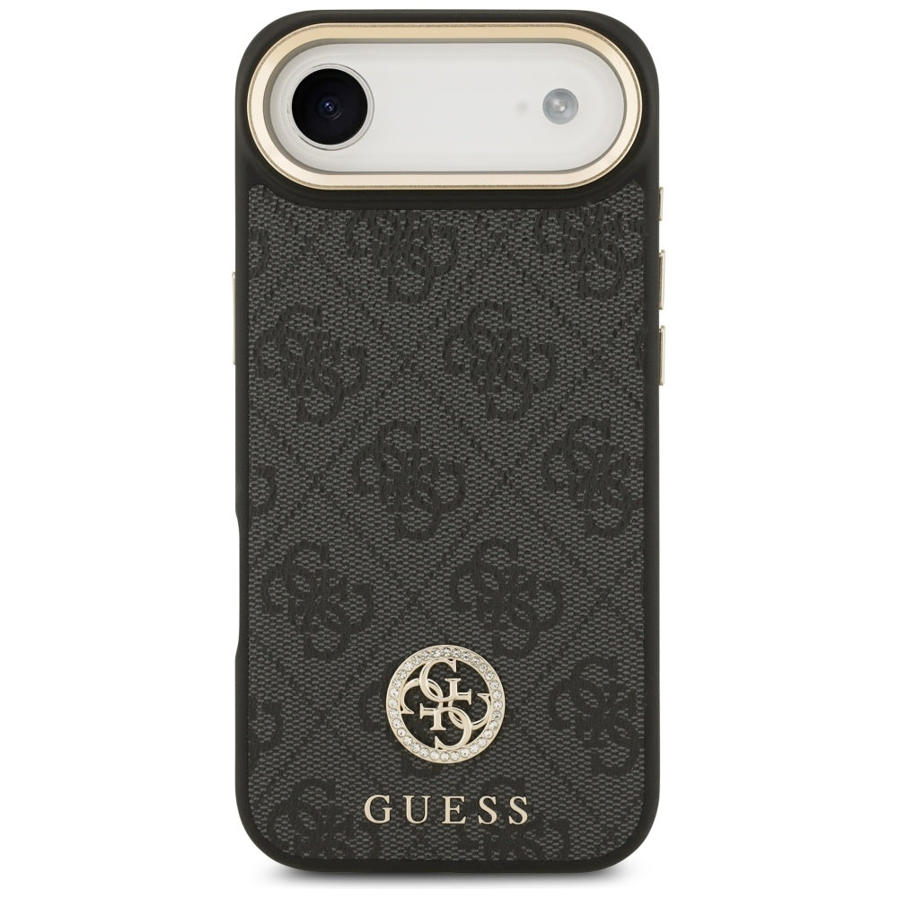 Custodia MagSafe per Apple iPhone 17 Air, Guess, 4G Strass Logo, Nera