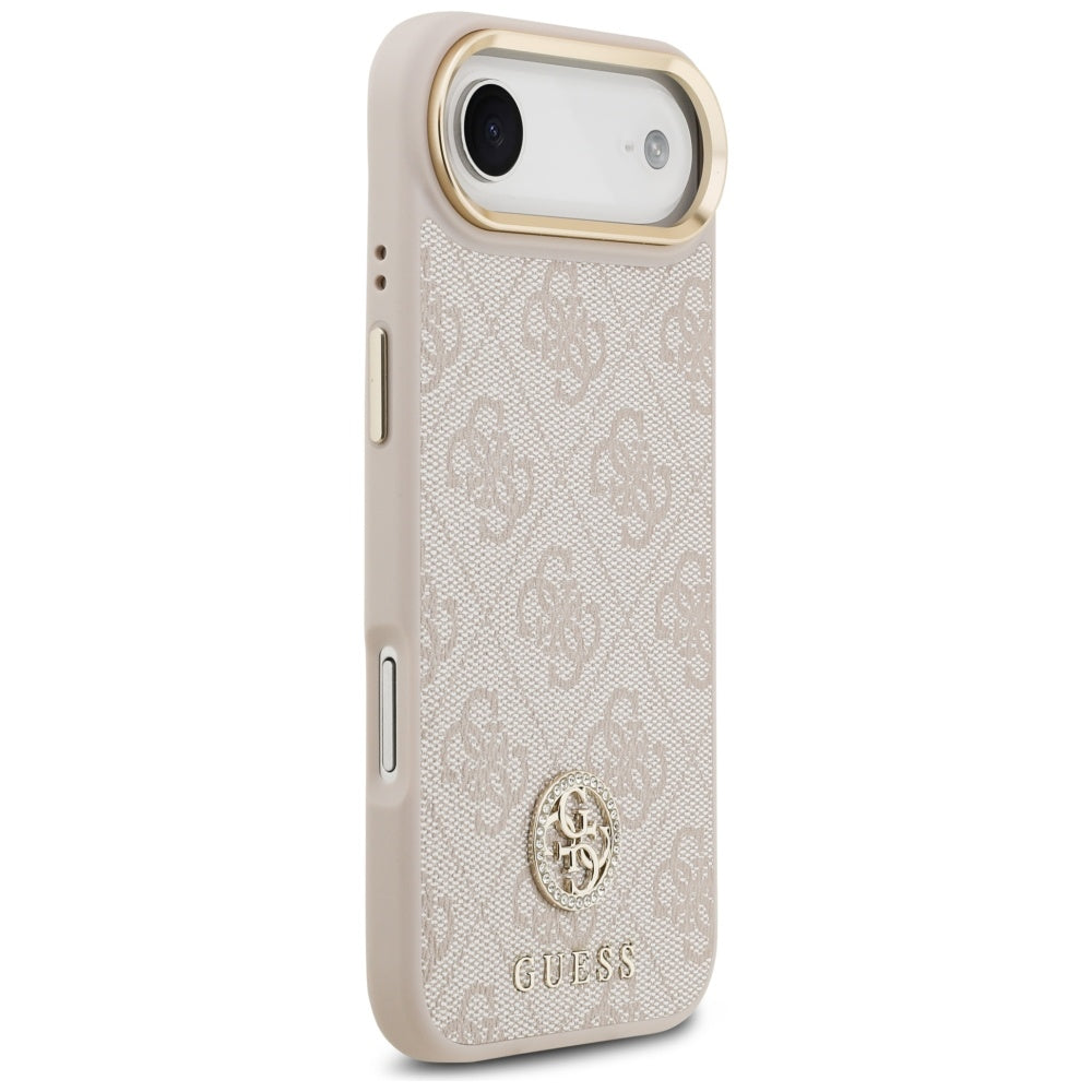 MagSafe Case for Apple iPhone 17 Air, Guess, 4G Strass Logo, Pink
