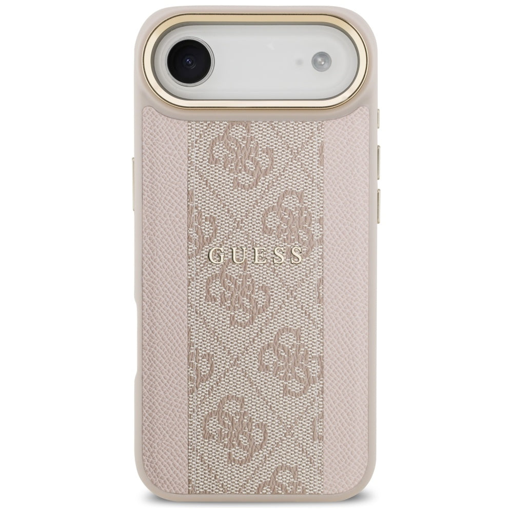 Custodia MagSafe per Apple iPhone 17 Air, Guess, 4G Stripe, Rosa