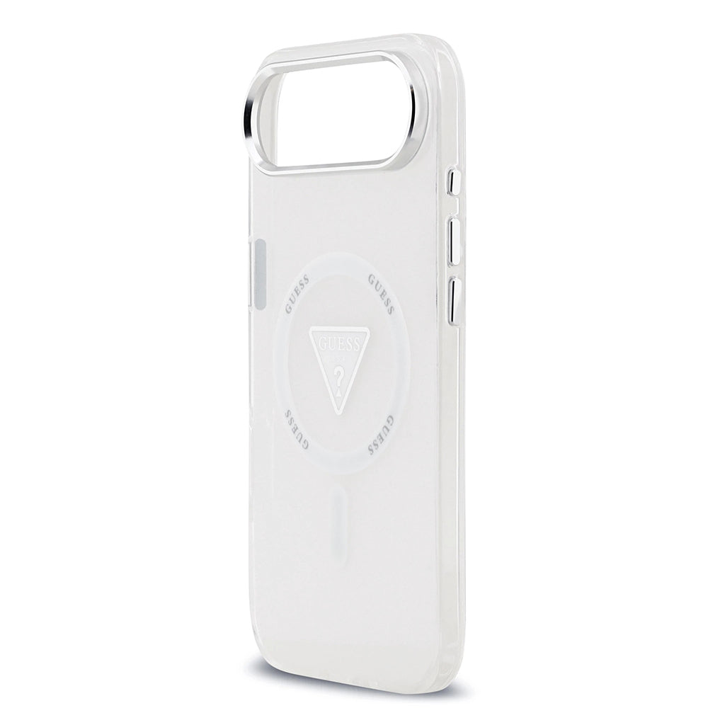 MagSafe Case for Apple iPhone 17 Air, Guess, IML Gradient Triangle Logo, Transparent