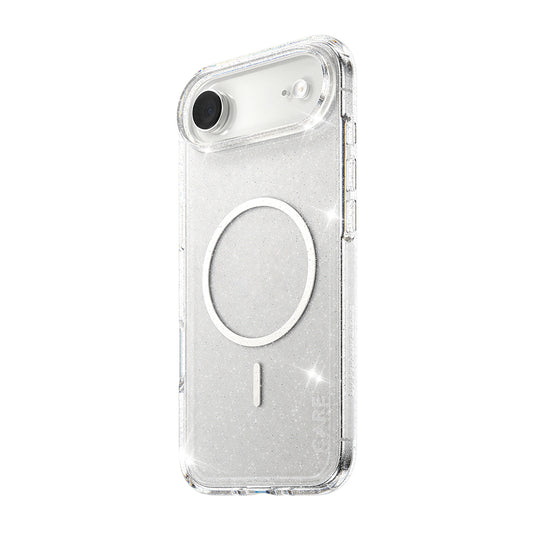 Custodia MagSafe per Apple iPhone 17 Air, PanzerGlass, Care Urban Explorer Star Lit, Trasparente Bianca