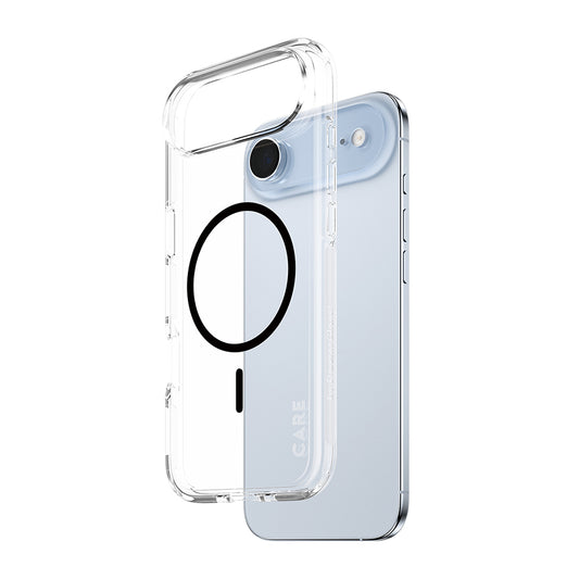 Custodia MagSafe per Apple iPhone 17 Air, PanzerGlass, Care Urban Explorer, Trasparente Nera