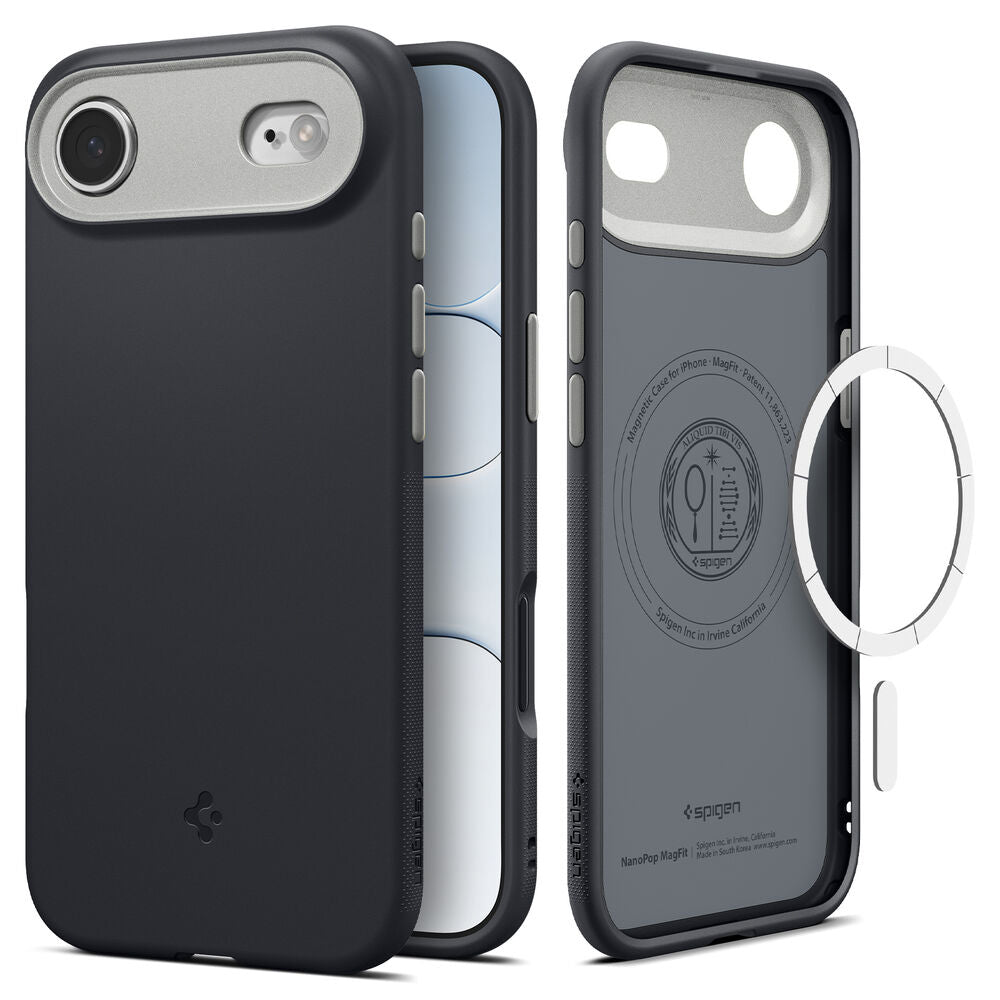 Custodia MagSafe per Apple iPhone 17 Air, Spigen, Caseology Nano Pop, Nera ACS10301