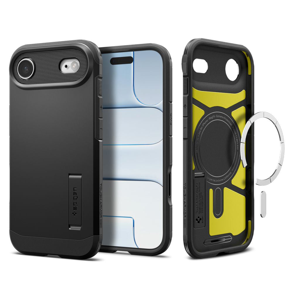 Custodia MagSafe per Apple iPhone 17 Air, Spigen, Tough Armor T, Nera ACS10324
