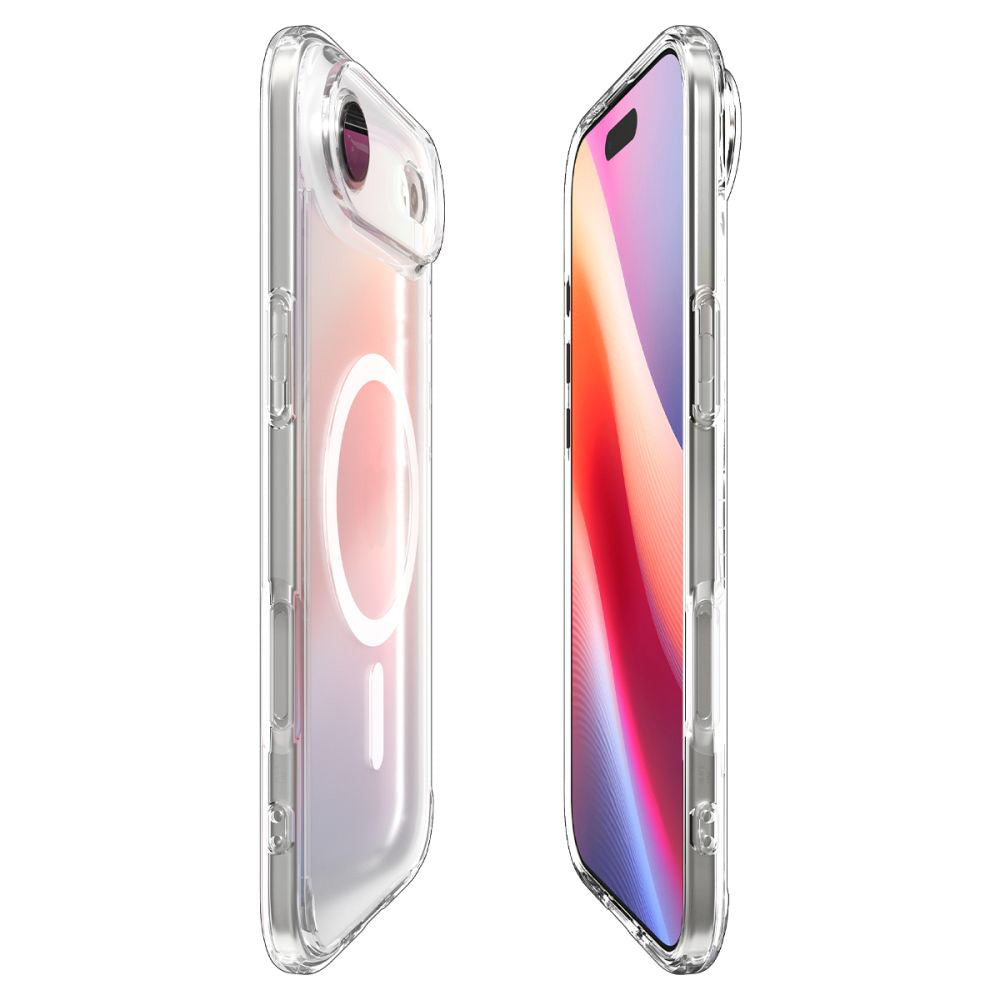 Custodia MagSafe per Apple iPhone 17 Air, Spigen, Ultra Hybrid, Bianco Satinato