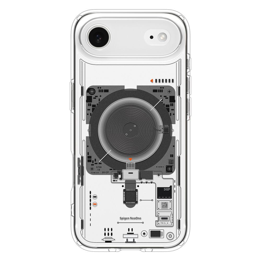 Custodia MagSafe per Apple iPhone 17 Air, Spigen, Ultra Hybrid Neo One, Trasparente ACS10321