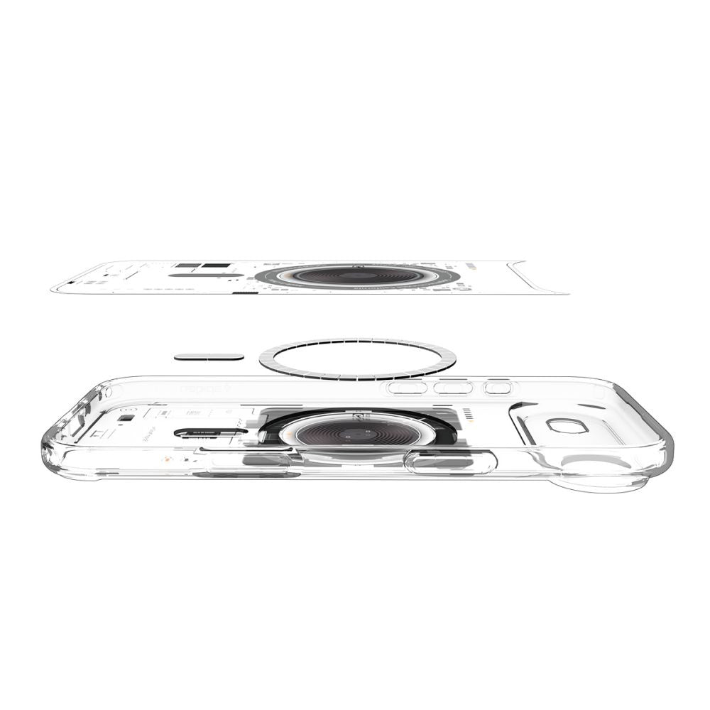 Custodia MagSafe per Apple iPhone 17 Air, Spigen, Ultra Hybrid Neo One, Trasparente ACS10321