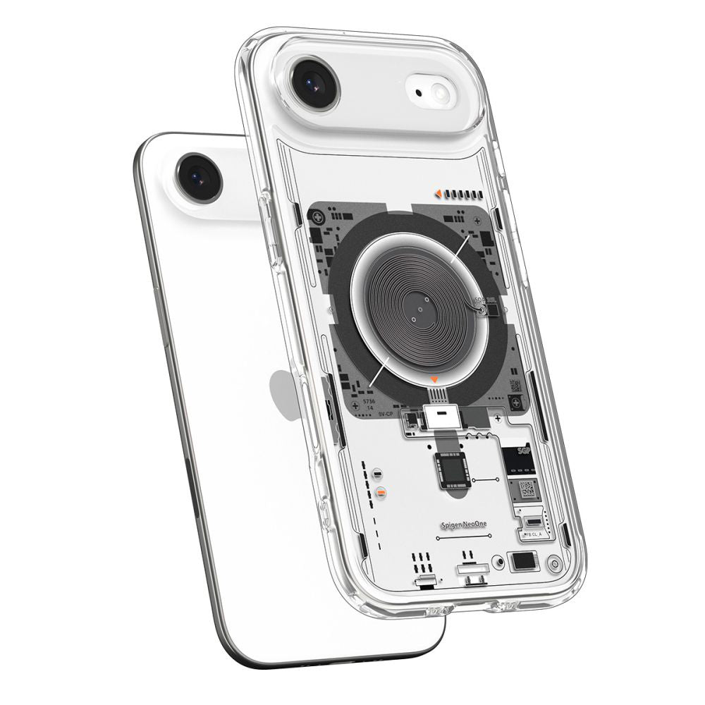 Custodia MagSafe per Apple iPhone 17 Air, Spigen, Ultra Hybrid Neo One, Trasparente ACS10321