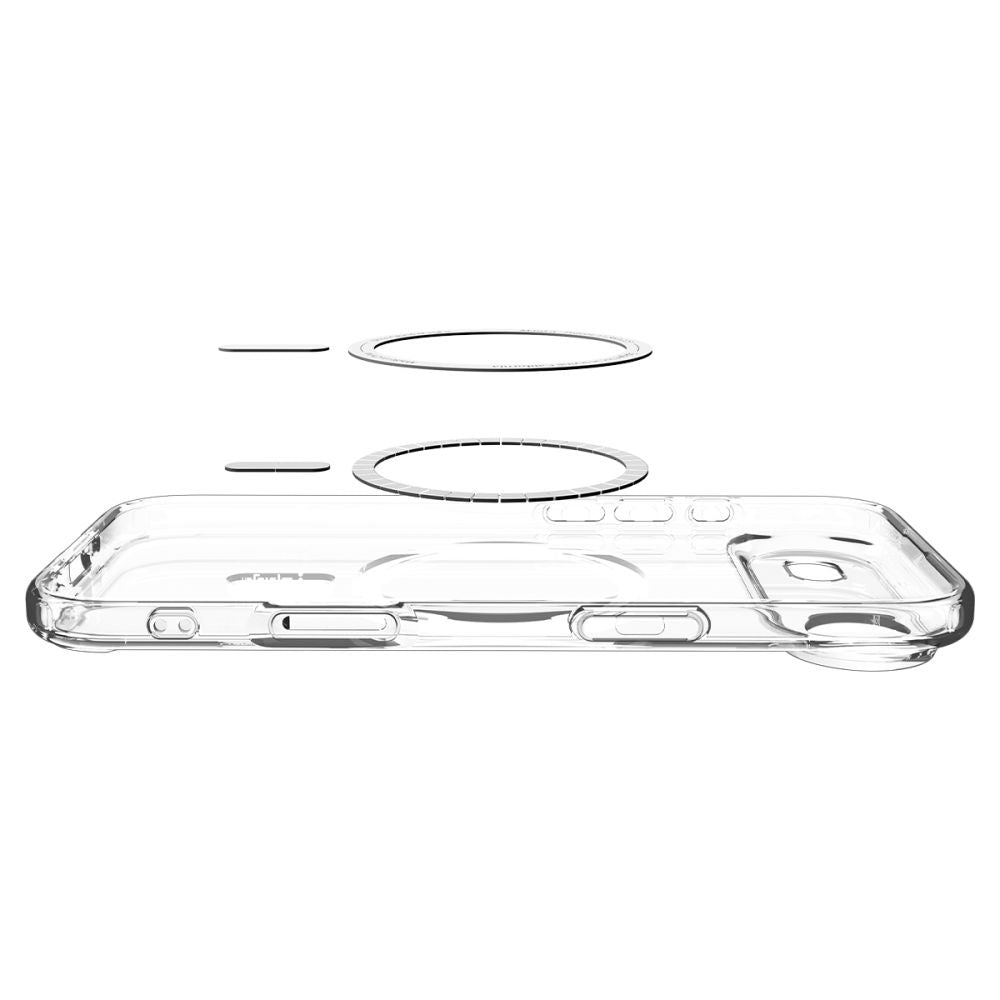 Custodia MagSafe per Apple iPhone 17 Air, Spigen, Ultra Hybrid, Bianca Trasparente ACS10313