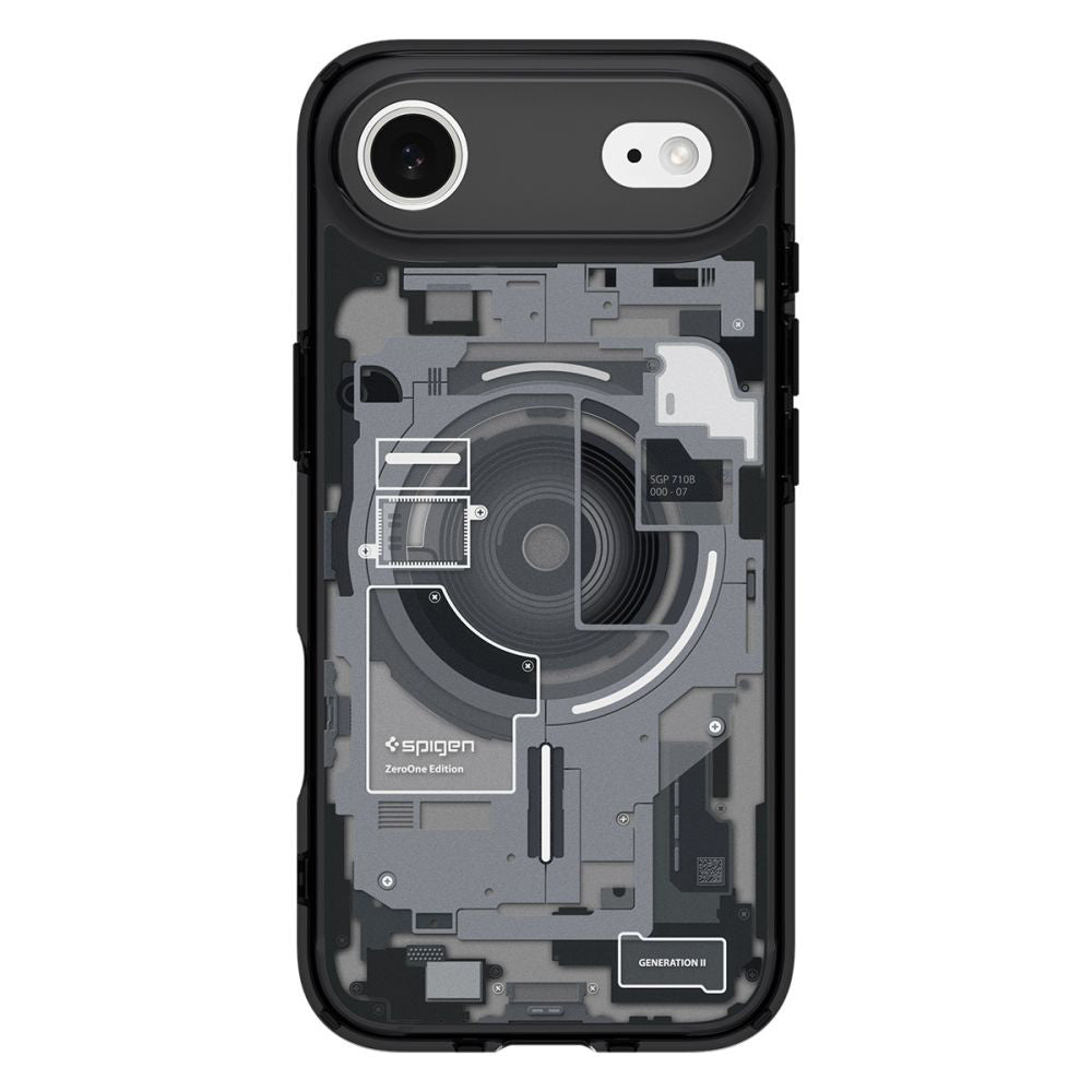 Custodia MagSafe per Apple iPhone 17 Air, Spigen, Ultra Hybrid Zero One, Nera ACS10320