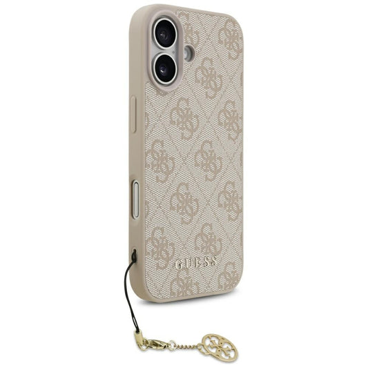 Custodia MagSafe per Apple iPhone 17, Guess, 4G Charm Cradle, Rosa