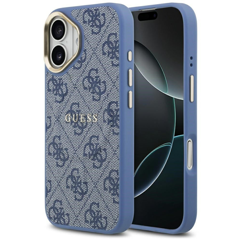 MagSafe Case for Apple iPhone 17, Guess, 4G Classic, Blue